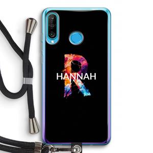 CaseCompany Abstract Spectrum: Huawei P30 Lite Transparant Hoesje met koord