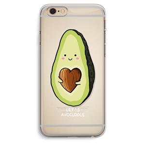 CaseCompany Avocuddle: iPhone 6 Plus / 6S Plus Transparant Hoesje
