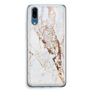 CaseCompany Goud marmer: Huawei P20 Transparant Hoesje