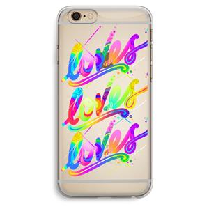CaseCompany Loves: iPhone 6 Plus / 6S Plus Transparant Hoesje