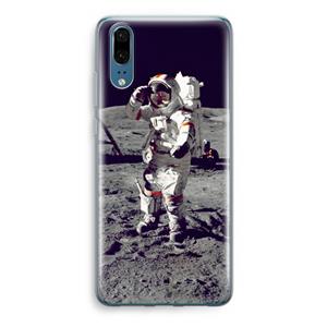 CaseCompany Spaceman: Huawei P20 Transparant Hoesje