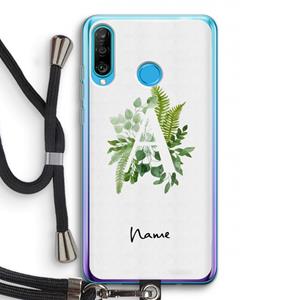 CaseCompany Green Brush: Huawei P30 Lite Transparant Hoesje met koord