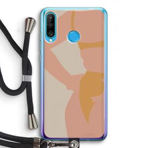 CaseCompany Bikini body: Huawei P30 Lite Transparant Hoesje met koord