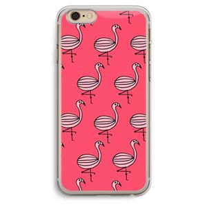 CaseCompany Flamingo: iPhone 6 Plus / 6S Plus Transparant Hoesje
