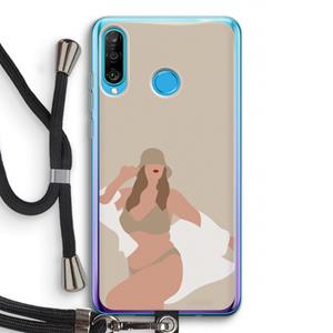 CaseCompany One of a kind: Huawei P30 Lite Transparant Hoesje met koord