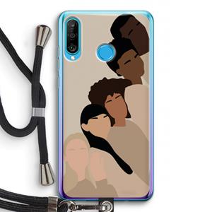 CaseCompany Sweet creatures: Huawei P30 Lite Transparant Hoesje met koord