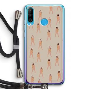 CaseCompany You're so golden: Huawei P30 Lite Transparant Hoesje met koord