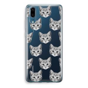 CaseCompany Kitten: Huawei P20 Transparant Hoesje