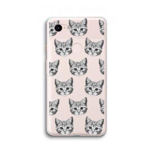 CaseCompany Kitten: Google Pixel 3 XL Transparant Hoesje