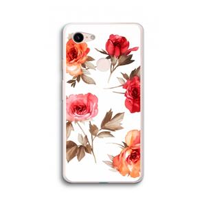CaseCompany Roosjes: Google Pixel 3 XL Transparant Hoesje