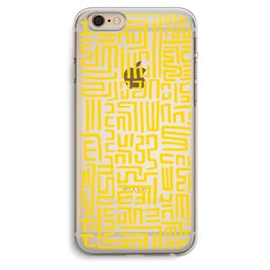 CaseCompany Majorelle Blue Print: iPhone 6 Plus / 6S Plus Transparant Hoesje