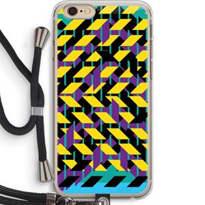 CaseCompany Skew Bee 3: iPhone 6 PLUS / 6S PLUS Transparant Hoesje met koord