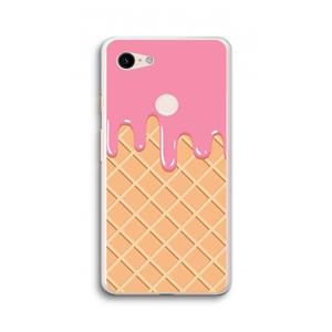 CaseCompany Ice cream: Google Pixel 3 XL Transparant Hoesje