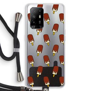 CaseCompany Yummy: Oppo A95 5G Transparant Hoesje met koord
