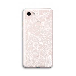 CaseCompany Vexx City #2: Google Pixel 3 XL Transparant Hoesje