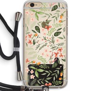 CaseCompany Sweet little flowers: iPhone 6 PLUS / 6S PLUS Transparant Hoesje met koord