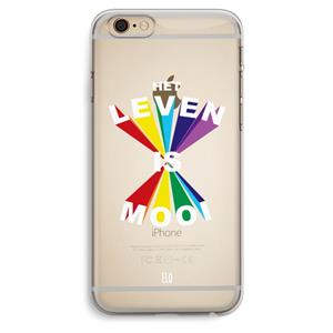 CaseCompany Het Leven Is Mooi: iPhone 6 Plus / 6S Plus Transparant Hoesje
