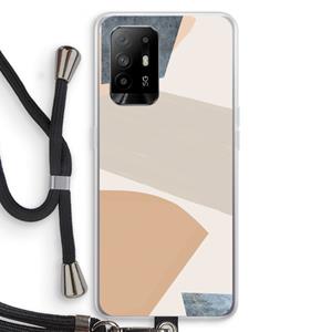 CaseCompany Formo: Oppo A95 5G Transparant Hoesje met koord