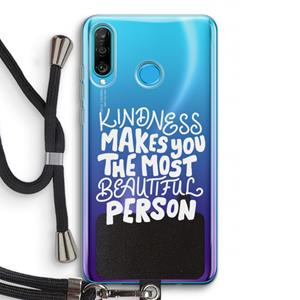 CaseCompany The prettiest: Huawei P30 Lite Transparant Hoesje met koord