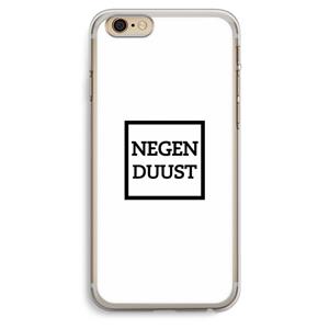CaseCompany Negenduust vierkant: iPhone 6 Plus / 6S Plus Transparant Hoesje