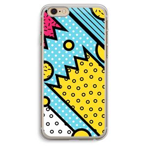 CaseCompany Pop Art #1: iPhone 6 Plus / 6S Plus Transparant Hoesje