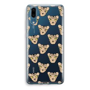 CaseCompany Tijger: Huawei P20 Transparant Hoesje