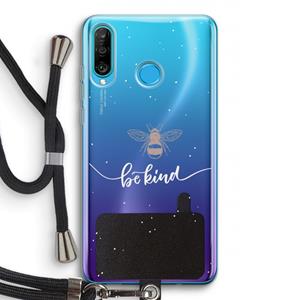 CaseCompany Be(e) kind: Huawei P30 Lite Transparant Hoesje met koord