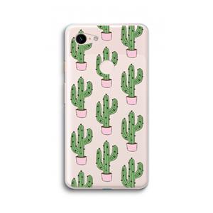 CaseCompany Cactus Lover: Google Pixel 3 XL Transparant Hoesje