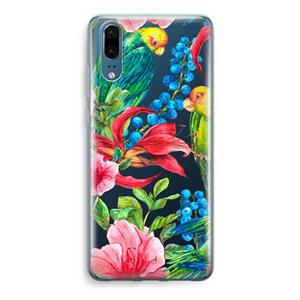 CaseCompany Papegaaien: Huawei P20 Transparant Hoesje