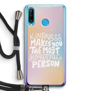 CaseCompany The prettiest: Huawei P30 Lite Transparant Hoesje met koord