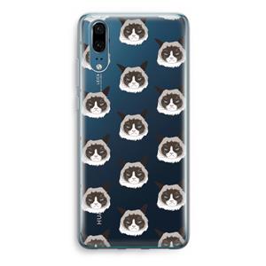 CaseCompany It's a Purrr Case: Huawei P20 Transparant Hoesje