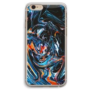 CaseCompany Black Unicorn: iPhone 6 Plus / 6S Plus Transparant Hoesje