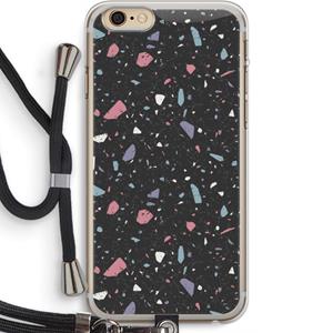 CaseCompany Terrazzo N°16: iPhone 6 PLUS / 6S PLUS Transparant Hoesje met koord