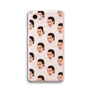 CaseCompany Ugly Cry Call: Google Pixel 3 XL Transparant Hoesje