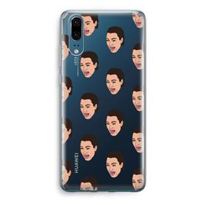 CaseCompany Ugly Cry Call: Huawei P20 Transparant Hoesje