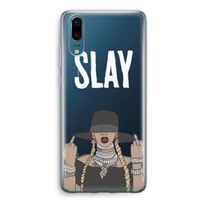 CaseCompany Slay All Day: Huawei P20 Transparant Hoesje