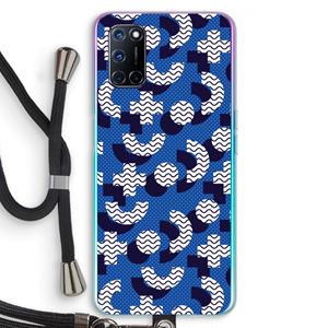 CaseCompany 8-bit N°5: Oppo A92 Transparant Hoesje met koord