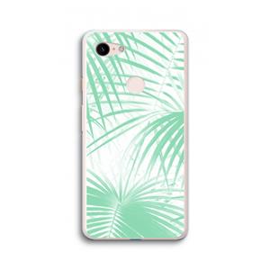 CaseCompany Palmbladeren: Google Pixel 3 XL Transparant Hoesje
