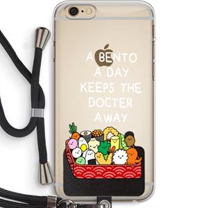 CaseCompany Bento a day: iPhone 6 PLUS / 6S PLUS Transparant Hoesje met koord
