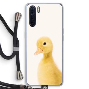 CaseCompany Duke: Oppo A91 Transparant Hoesje met koord