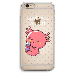 CaseCompany Love You A Lotl: iPhone 6 Plus / 6S Plus Transparant Hoesje