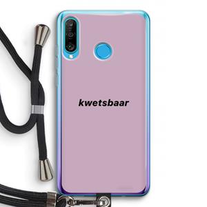 CaseCompany kwetsbaar: Huawei P30 Lite Transparant Hoesje met koord