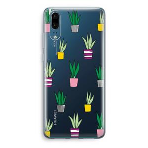 CaseCompany Sanseveria: Huawei P20 Transparant Hoesje
