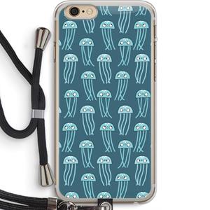 CaseCompany Kwallie: iPhone 6 PLUS / 6S PLUS Transparant Hoesje met koord