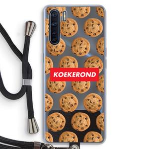 CaseCompany Koekerond: Oppo A91 Transparant Hoesje met koord