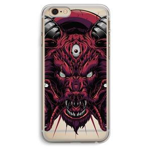 CaseCompany Hell Hound and Serpents: iPhone 6 Plus / 6S Plus Transparant Hoesje