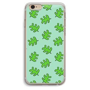 CaseCompany Groene blaadjes: iPhone 6 Plus / 6S Plus Transparant Hoesje