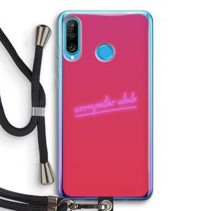 CaseCompany Vice Glow: Huawei P30 Lite Transparant Hoesje met koord