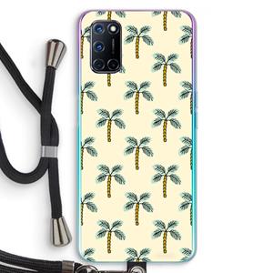CaseCompany Paradise: Oppo A92 Transparant Hoesje met koord