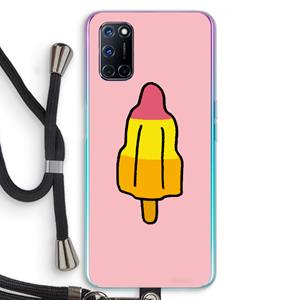 CaseCompany Raketijsje: Oppo A92 Transparant Hoesje met koord